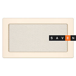 Вентиляційна решітка для каміна SAVEN 17х30 кремова