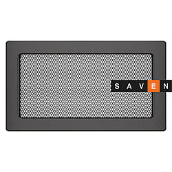 Вентиляційна решітка для каміна SAVEN 17х30 графітова