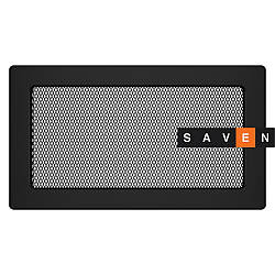 Вентиляційна решітка для каміна SAVEN 17х30 чорна