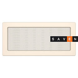 Вентиляційна решітка для каміна SAVEN 17х37 кремова