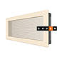 Вентиляційна решітка для каміна SAVEN 17х37 кремова, фото 2