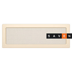 Вентиляційна решітка для каміна SAVEN 17х49 кремова