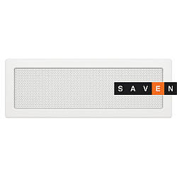 Вентиляційна решітка для каміна SAVEN 17х49 біла