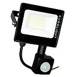 Прожектор світлодіодний з датчиком руху EVROLIGHT FM-01D-20 20W 6400К  57040, фото 2