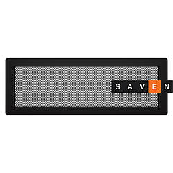 Вентиляційна решітка для каміна SAVEN 17х49 чорна