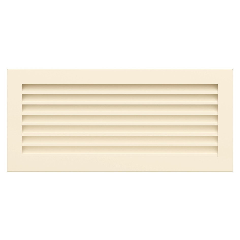 Вентиляційна решітка для каміна SAVEN Hide 17x37 кремова, фото 1