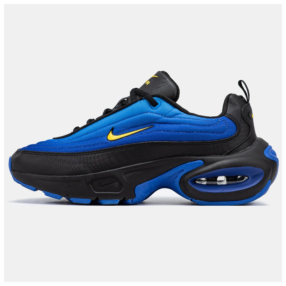 Чоловічі кросівки Nike Air Max Portal Blue Black Yellow, чорно-сині кросівки найк аір макс портал