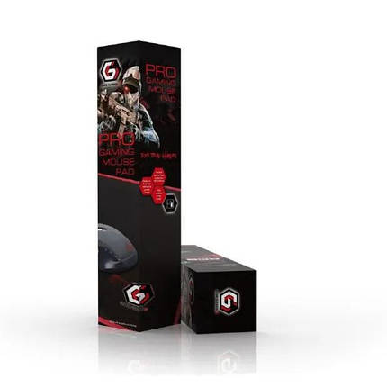 Килимок для миші Gembird MP-GAMEPRO-M (у коробці) чорний (тканинний, прогумований) (350x250 мм), фото 2