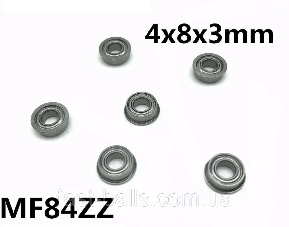 Підшипник SMB MF 84 2Z (4x8x3) однорядний з фланцем