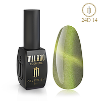 Milano Cosmetic гель-лак Котяче око Cat eyes 24D № 14 для нігтів, 8 мл