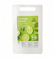 Дошка обробна пластикова 20*33 см "One Chef" біла