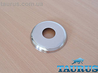 Круглий н/ж фланець ThermoPulse Sphere D76мм висотою 10мм під внутрішній отвір 3/4" (біля 26мм). Хром