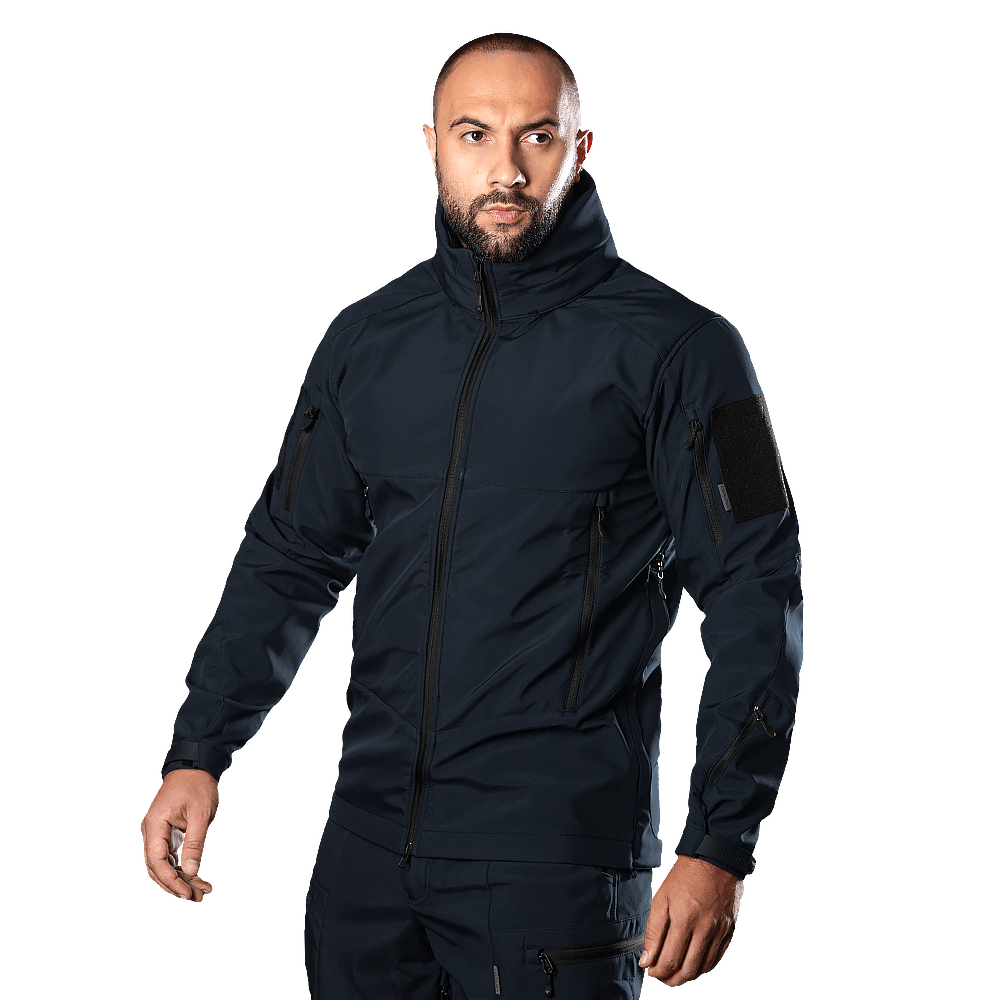 Куртка тактична поліцейська SoftShell Phantom System Темно-синя