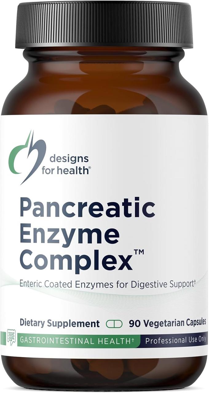 Designs for Health Pancreatic Enzyme Complex™ / Панкреатичні ферменти та бичача жовч 90 капсул