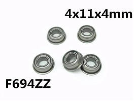 Підшипник SMB F694 2Z (4x11x4) однорядний з фланцем