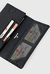 Шкіряний жіночий гаманець на магніті Eminsa 2199-18/1 чорний, фото 3
