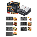 Мультипекар Сендвічниця 7 в 1 Zepline 2200Вт Вафельниця Мультимейкер Zepline, фото 7