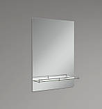 Дзеркало настінне Zerix SANSA MRZ05-50x70x10 прямокутне з полицею (ZX5627), фото 4