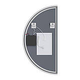 Дзеркало Mixxus Premium TOPPER MS03-60x120 з Led Touch, Anti-fog, димером (3-6,5kK) (MP6635), фото 3