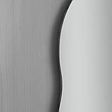 Дзеркало настінне Zerix MIRRA MRZ02-60x85x10 прямокутне з дугоподібним верxом, фігурними боками та полицею (ZX5620), фото 6