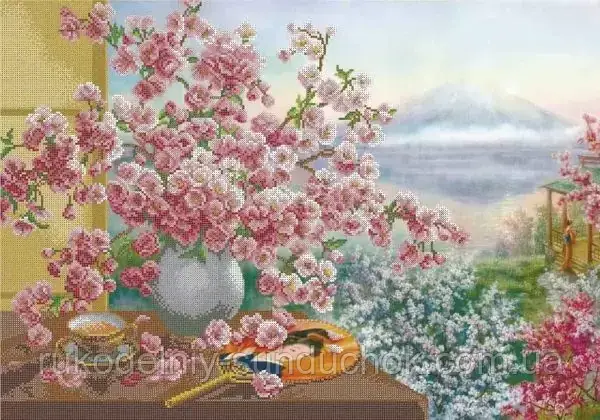Схема для вишивання бісером ТМ Acorns Букет сакури А2-К-1076, фото 1