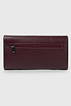 Шкіряний жіночий гаманець на магніті Eminsa 2199-37/6 бордовий, фото 2