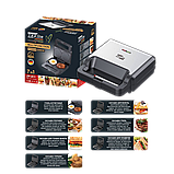 Мультипекар Сендвічниця 7 в 1 Zepline 2200Вт Вафельниця Мультимейкер Zepline, фото 9