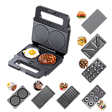 Мультипекар Сендвічниця 7 в 1 Zepline 2200Вт Вафельниця Мультимейкер Zepline, фото 10