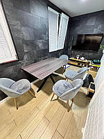 Стіл в стилі лофт з масива ясеня