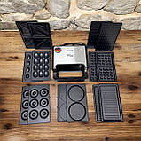 Мультипекар Сендвічниця 7 в 1 Zepline 2200Вт Вафельниця Мультимейкер Zepline, фото 6