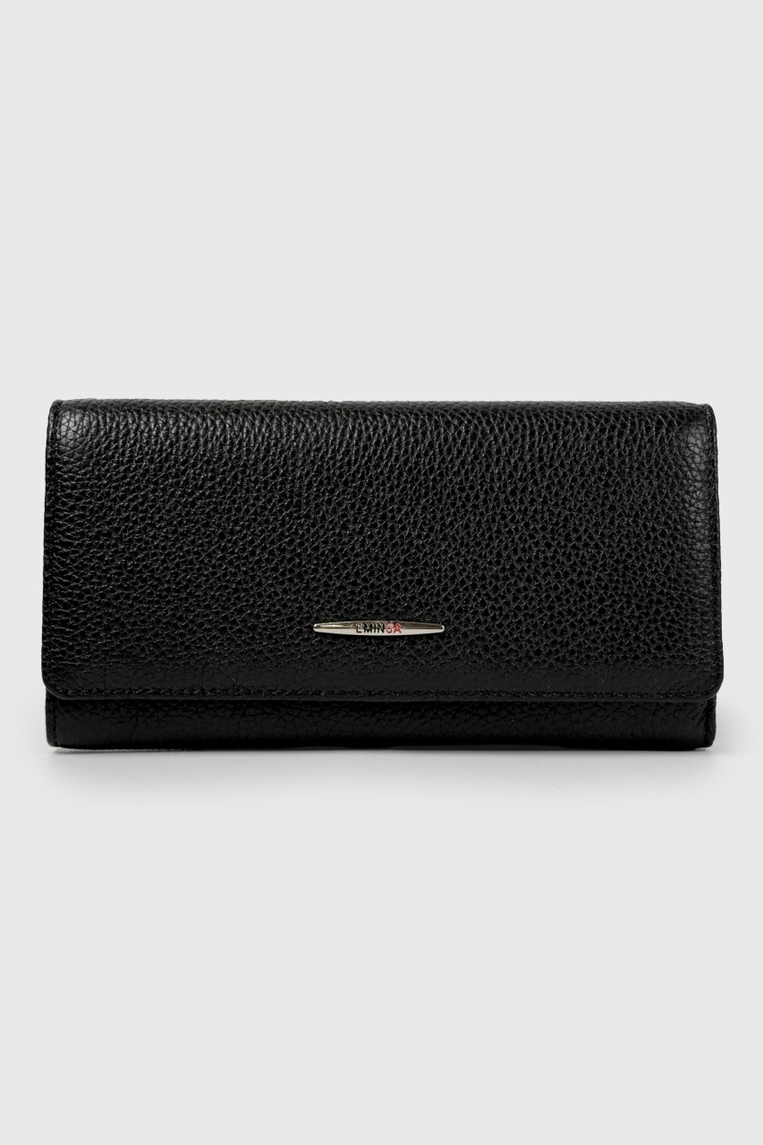 Жіночий шкіряний гаманець Eminsa 2202-18/1 чорний, фото 1