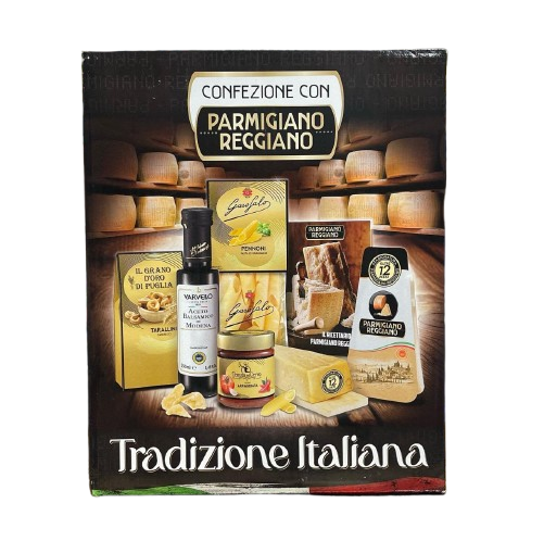 Різдвяний набір Confezione Con Parmigiano Reggiano Tradizione Italiana 6 компонентів