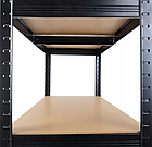 Стелаж металевий 180х90х40 см 5 полиць, навантаження - 175 кг на полицю (Чорний), фото 8