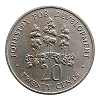 Ямайка 20 центів, 1976 ФАО - РОЗВИТОК ЛІСУ