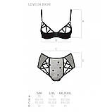 Еротичний комплект Passion LOVELIA BIKINI чорний для романтичних зустрічей з високою талією та відкритою чашкою, фото 5