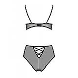 Еротичний комплект білизни Passion LOVELIA BIKINI для романтичних зустрічей з високою талією та відкритою чашкою, фото 4