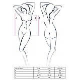 Боді Passion AKITA червоне для романтичних зустрічей з високим вирізом та мереживом, фото 7