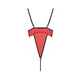 Боді Passion AKITA червоне з високим вирізом для створення спокусливого образу та комфортної підтримки, фото 6