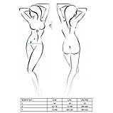 Комплект білизни Passion North Set чорний з мереживними вставками для романтичних вечорів та спокуси, фото 7