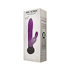 Вібратор Adrien Lastic Mini Bonnie з обертанням для жінок подвійної дії для стимуляції клітора та піхви