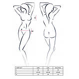 Комплект еротичної білизни Passion CAPRI SET міні-бікіні стрінги пояс для панчохи чорний для романтичних, фото 3