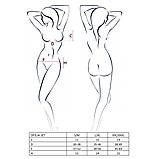 Комплект білизни Passion OFELIA еротична білизна з відкритим ліфом та стрінгами для рольових ігор та романтики, фото 3