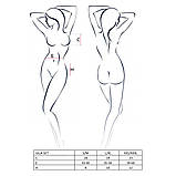 Комплект білизни Passion ULLA SET еротична мережива для жінок напівпрозорий ліф трусики пояс, фото 5