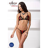 Комплект еротичної білизни Passion Melissa бікіні ліф зі шнурівкою та трусики стрінги для романтичних, фото 3