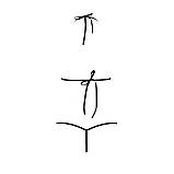 Комплект еротичної білизни Passion Melissa бікіні ліф зі шнурівкою та трусики стрінги для романтичних, фото 6