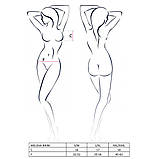 Комплект еротичної білизни Passion Melissa бікіні ліф зі шнурівкою та трусики стрінги для романтичних, фото 7