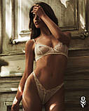 Комплект Obsessive Alissium мереживний ліф з м'якою чашкою і танго трусики для романтичних зустрічей і, фото 4