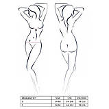 Комплект білизни Passion Exclusive Mirajane для жінок підтримуючий ліф-топ та трусики чорні XXL XXXL, фото 5