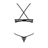 Комплект білизни Passion Exclusive QUENTRIS BIKINI еротична білизна для жінок з напіввідкритим ліфом та стрінгами, фото 6