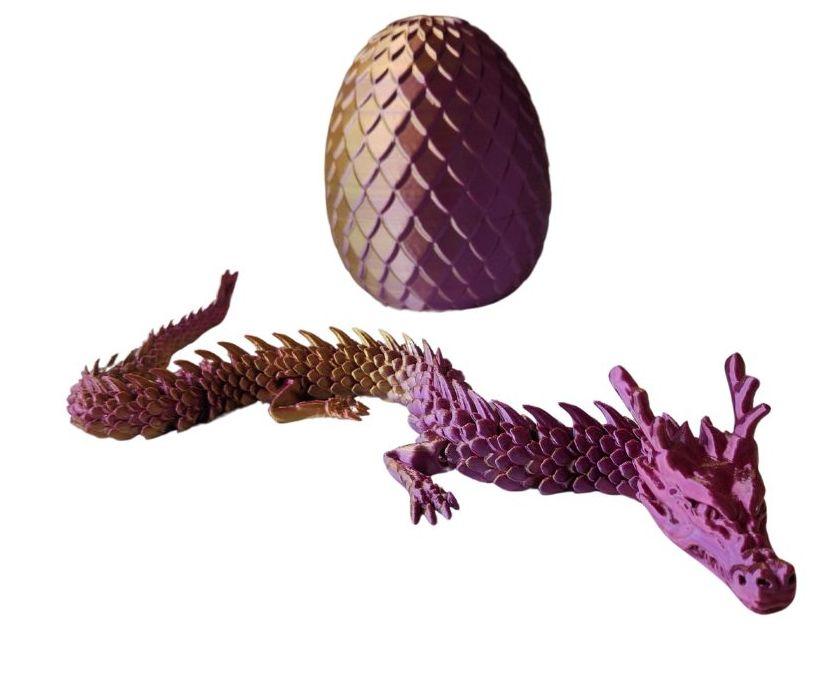 Іграшка 3Д дракон у яйці. Яйце дракона з рухомим драконом усередині